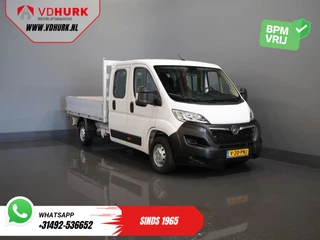 Opel Movano 2.2 140 pk DC Dubbel Cabine Open Laadbak/ 7 Pers./ 2.5t Trekverm./ Cruise/ Airco/ 288x215x35/ Pick up