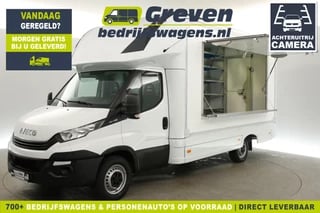 Iveco Daily 35S14 2.3 | Foodtruck | Camper | 3500KG Trekgew. | Verkoopwagen | Zijdeur | Achterdeur | Luifel | Kasten | Airco Camera Elektrpakket Treeplank