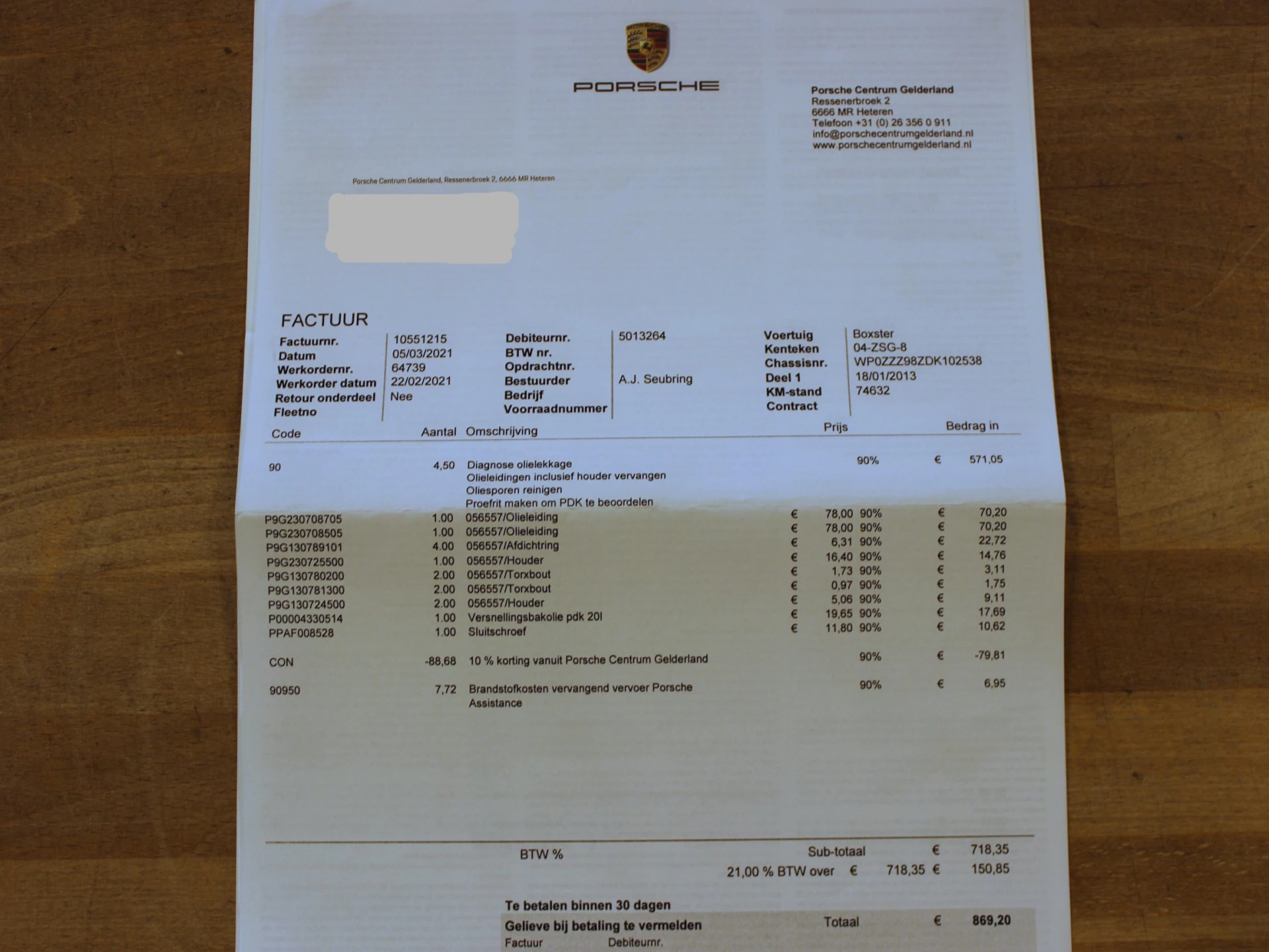 Hoofdafbeelding Porsche Boxster