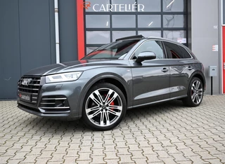 Audi Q5 55 TFSI e S-Line Quattro Competition | Luchtvering | Pano | B&O | Stoelmassage | Matrix Led | Afgevlakt Stuur | Virtual Cockpit | Alcantara | Dode Hoek | Ambient Sfeerverlichting+ | Zwenkbare Trekhaak | Camera | Keyless
