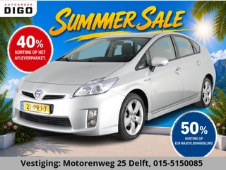Toyota Prius 1.8 HYBRIDE AUTOMAAT ASPIRATION 100% DEALERAUTO PARKEERSENSOREN ACHTER. KEYLESS ENTRY. CRUISE CONTROL.