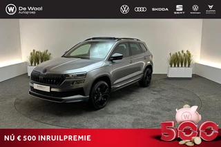 Skoda Karoq 1.5 TSI 150pk DSG ACT Sportline Business | Panoramadak, 19" LM Velgen, Digitaal Instrumentenpaneel |