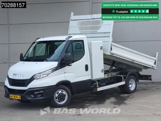 Iveco Daily 35C14 Kipper met Kist Dubbellucht 3,5t Trekhaak Airco Cruise Euro6 Tipper Benne Kieper 2m3 Airco Trekhaak Cruise control