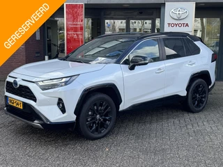 Toyota RAV4 2.5 HYBRID STYLE STUUR/STOELVERW EL-STOEL EL-ACHTERKLEP VOORRUITVERW LED KEYLESS JBL 360-CAMERA HALF-LEDER