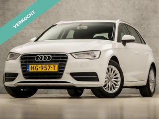 Audi A3 Sportback 1.4 TFSI Sport 150Pk Automaat (GROOT NAVI, CLIMATE, LEDER, DAKRAILS, SPORTSTOELEN, PARKEERSENSOREN, XENON, CRUISE, BLUETOOTH, LM VELGEN, NIEUWE APK, NIEUWSTAAT)
