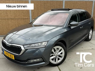 Skoda Octavia Combi 1.0 e-TSI Business Edition Plus Automaat | Panoramadak | Half leer/alcantara | Stoelverwarming voor en achter | Stuurwielverwarming | Getint glas | Achteruitrijcamera | Elektrisch bedienbare achterklep | Parkeersensoren voor en achter