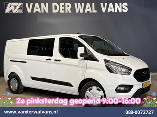 Ford Transit Custom 2.0 TDCI 130pk L2H1 Dubbele Cabine Euro6 Airco | 6-Zits | Camera | Navigatie | LED | Apple Carplay Cruisecontrol, Stoelverwarming, Verwarmde voorruit, Parkeersensoren, 2800kg trekvermogen