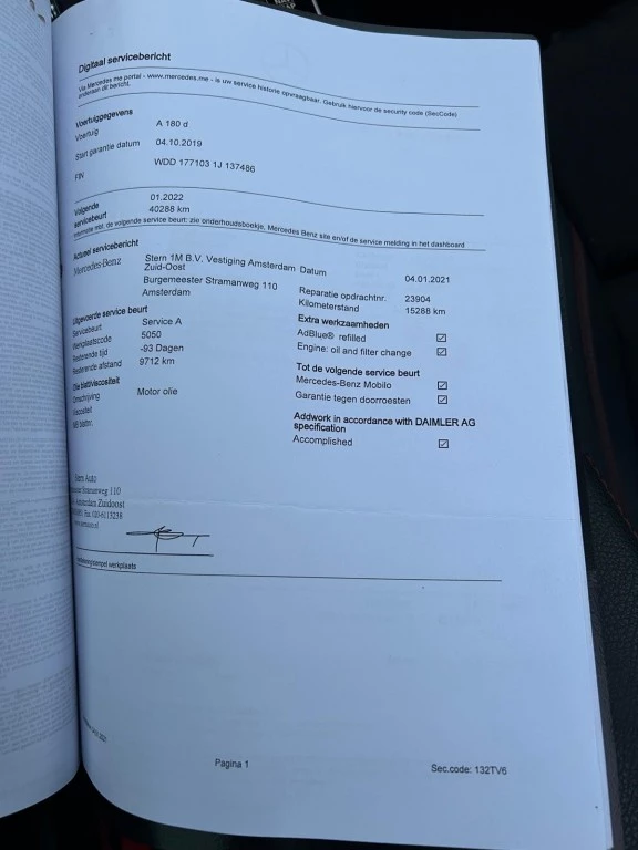 Hoofdafbeelding Mercedes-Benz A-Klasse