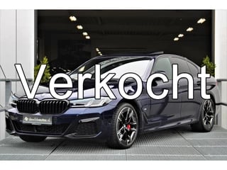 BMW 5 Serie 530e M-Sport facelift 292pk M-stoelen Schuifdak Harman/Kardon Head-up Achterasbesturing SoftClose Laser 20 inch Full options