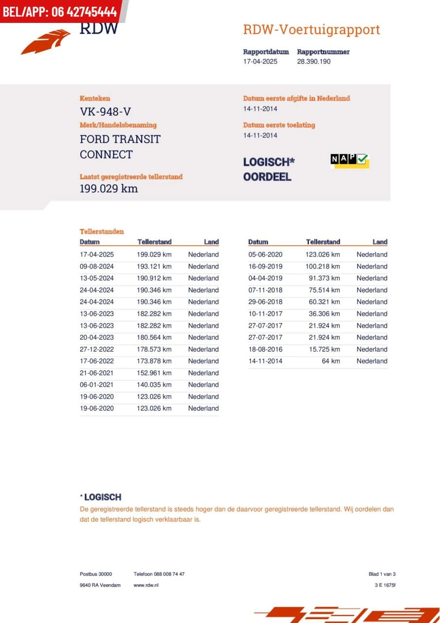 Hoofdafbeelding Ford Transit Connect
