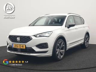 SEAT Tarraco 1.4 TSI e-Hybrid FR Plug In Hybrid 245pk Dealer O.H. PHEV | Trekhaak Af Fabriek | Adaptive Cruise | 360 Camera | Alcantara Sportstoelen Memory & Verwarmd | Sfeerverlichting | Stuur Verwarmd | Keyless | Apple Carplay | Navigatie | DAB |
