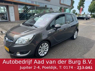 Opel Meriva 1.4 T 120pk  Business+ ,  Navigatie & Camera,   Lederbekleding , Stoel verwarming , Panorama dak , Trekhaak , Parkeerhulp achter , Luxe uitvoering , Hoge instap !