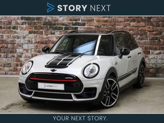 MINI Clubman John Cooper Works ALL4 Chili Automaat / Panoramadak / MINI Navigatiesysteem / Cruise Control / Stoelverwarming / Parkeersensoren / Regen- en lichtsensor / Lichtpakket / Apple Carplay / Comfort Access / Bluethooth / Climate Control