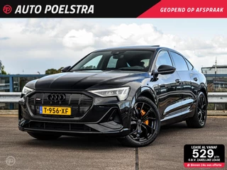 Audi e-tron Sportback 55 quattro S edition 95 kWh Panoramadak Luchtvering RS Zetels HUD B&O Matrix LED Rondomzicht Camera Apple CarPlay Black Edition