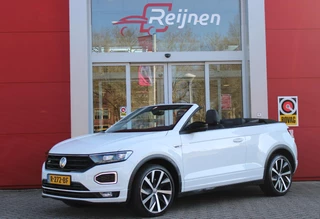 Volkswagen T-Roc Cabrio 1.5 TSI 150PK AUTOMAAT R-LINE | VIRTUAL COCKPIT | STOEL/STUUR VERWARMING | 19" LICHTMETALEN VELGEN | FULL LED KOPLAMPEN | DODEHOEK DETECTIE | ADAPTIVE CRUISE CONTROL | KEYLESS ENTRY/START | PARKEERSENSOREN VOOR EN ACHTER | ACHTERUITRIJ CAMERA | LEDEREN BEKLEDING | DAB+ RADIO | NAVIGATIE | APPLE CARPLAY/ANDROID AUTO |