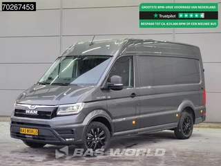 Hoofdafbeelding MAN TGE MAN TGE 3.180 Automaat 2025 model Facelift Black Edition L3H3 ACC Trekhaak L2H2 11m3 Airco Trekhaak