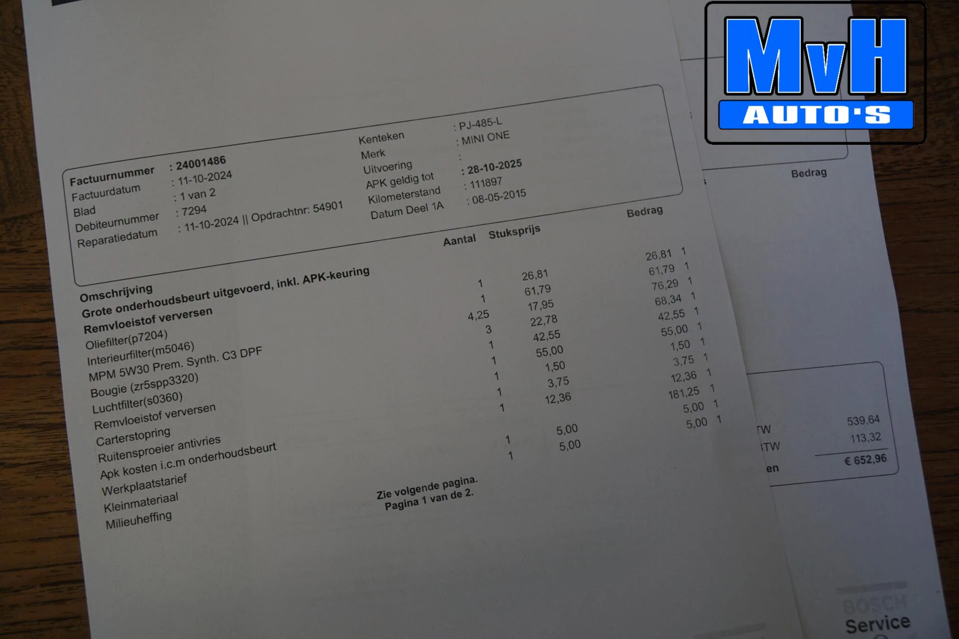 Hoofdafbeelding MINI One