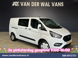 Ford Transit Custom 2.0 TDCI 131pk L2H1 Dubbele Cabine Euro6 Airco | 6-Zits | LED | Cruisecontrol | Parkeersensoren Achterklep, 2800kg trekvermogen