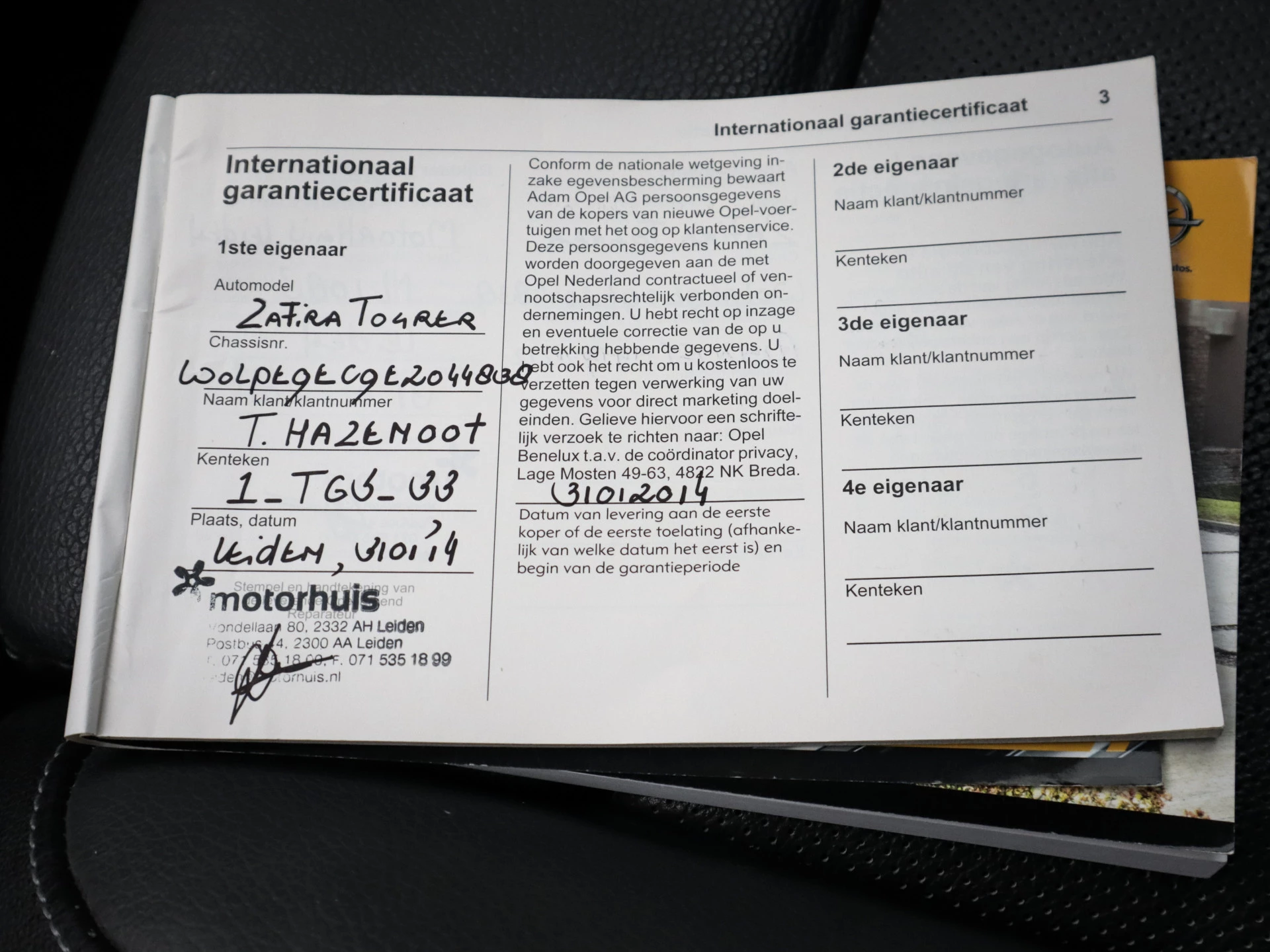 Hoofdafbeelding Opel Zafira