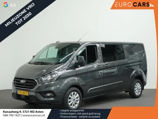 Ford Transit Custom 300 2.0 TDCI L2H1 Limited Dubbele Cabine Automaat Navigatie Airco 2 Schuifdeuren Trekhaak PDC  Carplay  DAB