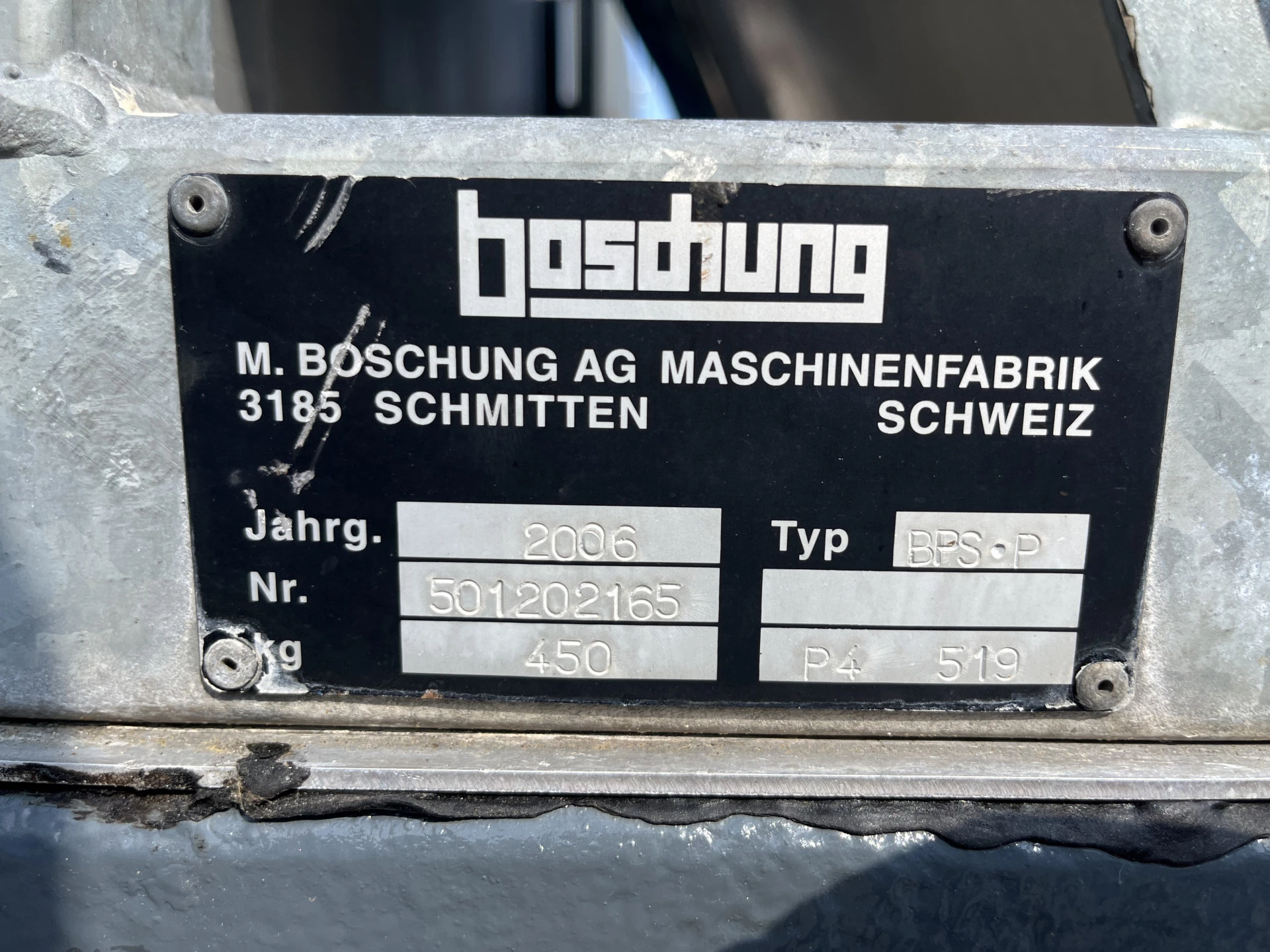 Hoofdafbeelding boschung P4T Werktuigdrager