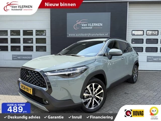 Hoofdafbeelding Toyota Corolla Cross Toyota Corolla Cross Hybrid 140 Dynamic ook in kleur zwart en blauw