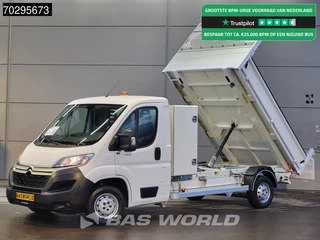 Hoofdafbeelding Citroën Jumper Citroën Jumper 110pk Kipper met Kist Trekhaak Euro6 Tipper Benne Kieper Trekhaak