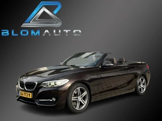 BMW 2-serie Cabrio 220i 184PK AUT8 SPORTSTOELEN+LEDER+LED