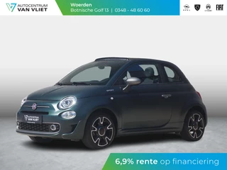 Fiat 500 C 1.0 Hybrid Sport Clima | PDC | Apple Carplay | 16" | Mat Groen