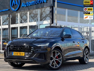 Hoofdafbeelding Audi Q8 Audi Q8 60 TFSI e quattro Competition Adaptive Pano B&O Lane assist Keyless 3D-cam Head up Digital dashboard Massage Dealeronderho