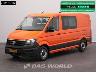 Volkswagen Crafter 102pk Dubbel Cabine L3H2 Airco Werkplaatsinrichting Euro6 Doka DC Mixto L2H1 Airco