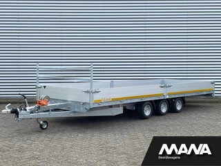 Hoofdafbeelding Eduard P5 Eduard P5 5520 Plateau 3500kg 550X200 Lier + Oprijplaten 3-asser