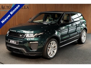 Land Rover Range Rover Evoque 2.0 TD4 Pano Leder HUD Camera Massagestoelen Elektr. achterklep Navi Climate voor & achter Lederen dashboard Sfeerverlichting Stoelventilatie Memory seats Zwart hemelbekleding Stoelverwarming voor & achter Keyless Entry & Go LM velgen