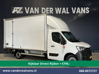 Renault Master 2.3 dCi 146pk Bakwagen 232cm Hoog Laadklep Zijdeur Euro6 *Rijklaar Direct Rijden* Airco | Lat om Lat betimmering | LED Cruisecontrol, Bijrijdersbank