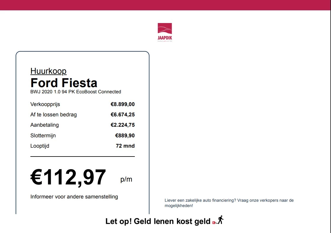 Hoofdafbeelding Ford Fiesta