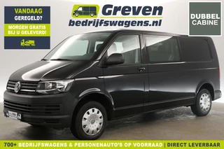 Volkswagen Transporter 2.0 TDI L2H1 140PK | Dubbele Cabine 6 Persoons Airco Elektrpakket Trekhaak