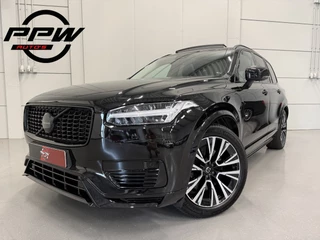 Volvo XC90 T8 Recharge AWD R-Design PANO/LUCHTVERING/TREKHAAK/H&K/MEMORY/ZWART LEER/GOOGLE/CARPLAY/ACC/PILOT-ASSIST/20"/PRIVACY/VOLLEDIG VOLVO DEALER HISTORIE