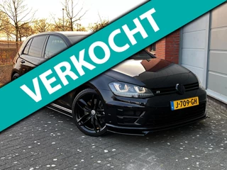 Hoofdafbeelding Volkswagen Golf Volkswagen Golf 2.0 TSI R 4Motion DSG Leder Zwart Camera Alarm