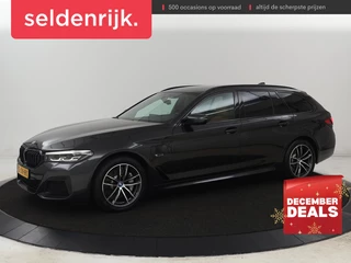BMW 5-serie Touring 530e M Sport | Leder | Stoelverwarming | Live Cockpit | Navigatie | Memory | Camera | Carplay | Achterbankverwarming | Cruise Control | Sfeerverlichting | PHEV | Plug In