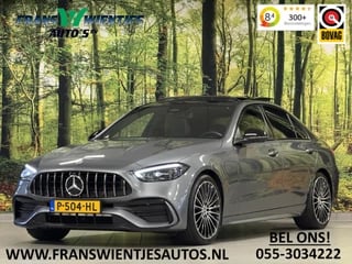 Mercedes-Benz C-Klasse 200 Launch Edition AMG Line | Panoramadak | Lederen Bekleding | Wegklapbare Trekhaak | 360° Camera | 19" Lichtmetaal | Sfeerverlichting | Digital Light | Memory Stoelen | Navigatie |