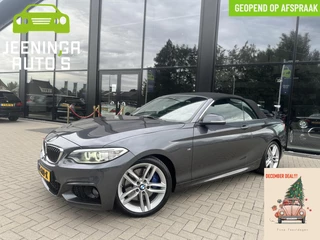 BMW 2-serie Cabrio 220i M Sport|Clima|Stoelverwarming|Trekhaak|Leer|Navi