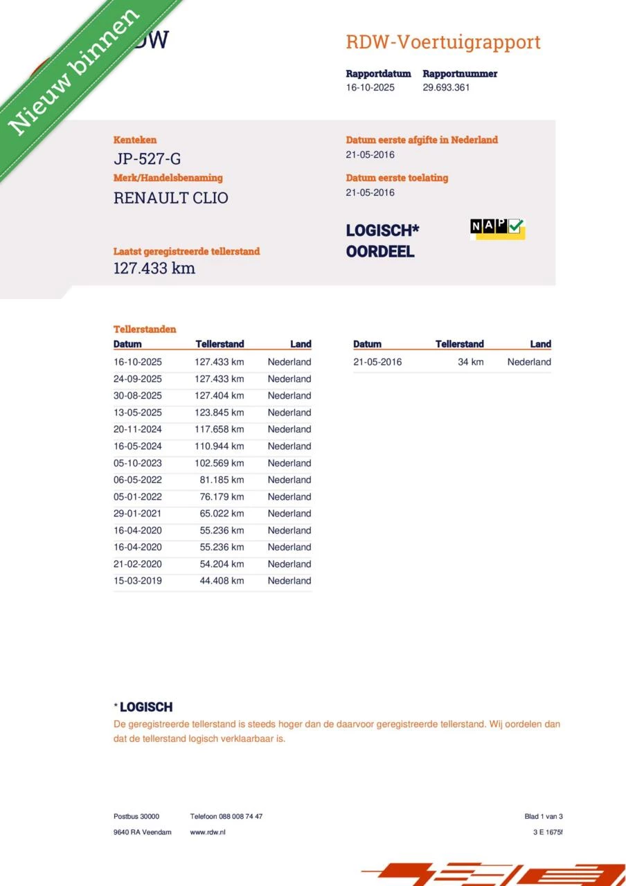 Hoofdafbeelding Renault Clio