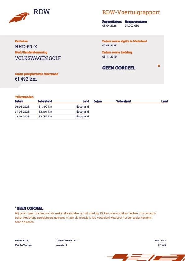 Hoofdafbeelding Volkswagen Golf