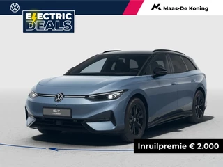 Hoofdafbeelding Volkswagen ID.7 Volkswagen ID.7 Tourer Limited Edition 77 kWh accu 286 pk · Draadloze telefoonlader · Achteruitrijcamera · Multifunctioneel stuurwiel ·