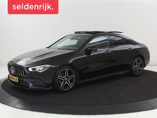 Mercedes-Benz CLA-klasse 180 AMG Line | Panoramadak | Carplay |  Leder/Alcantara | Stoelverwarming | Navigatie | Keyless | Camera | Full LED | Sportstoelen | Widescreen | Sfeerverlichting | Climate control