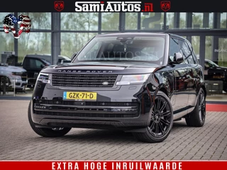 Land Rover Range Rover P550e | NIGHT | GARANTIE TOT 14-03-2029 | HEAD-UP | ACHTERAS BESTURING | SOFT CLOSE | PHEV | 23 INCH VELGEN | PANORAMADAK | STUURVERWARMING | STOEL KOELING | Fabrieksgarantie tot 14-03-2029 – Geniet van gemoedsrust met uitgebreide dekking tot deze datum. GZK-71-D