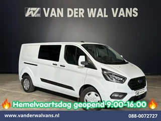 Ford Transit Custom 2.0 TDCI 131pk Automaat L2H1 Dubbele Cabine Euro6 Airco | 6-Zits | Camera | Navigatie | Apple Carplay Android Auto, Xenon, Cruisecontrol, Stoelverwarming, Verwarmde voorruit, Parkeersensoren, Achterklep