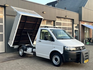 Volkswagen Transporter 2.0 TDI L1H1 Pick up Kipper open laadbak  Airco Trekhaak 2500kg 1e eigenaar 3-Persoons Kieper Nido voorbereiding P-up Doka Pritsche Ahk 2200kg Euro 5