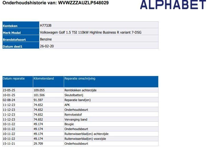Hoofdafbeelding Volkswagen Golf