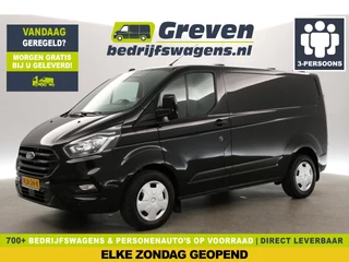 Ford Transit Custom 320 2.0 TDCI L1H1 Airco Cruise Parkeersensoren 3 Persoons Elektrpakket Trekhaak